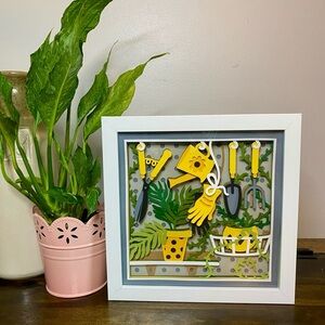 3D Gardening Pegboard Shadowbox